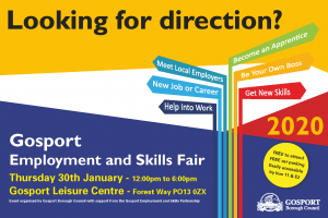 Gosport Employment and Skills Fair 2020 advertisement