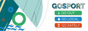 Gosport Go Out Go Local Go Safely campaign logo